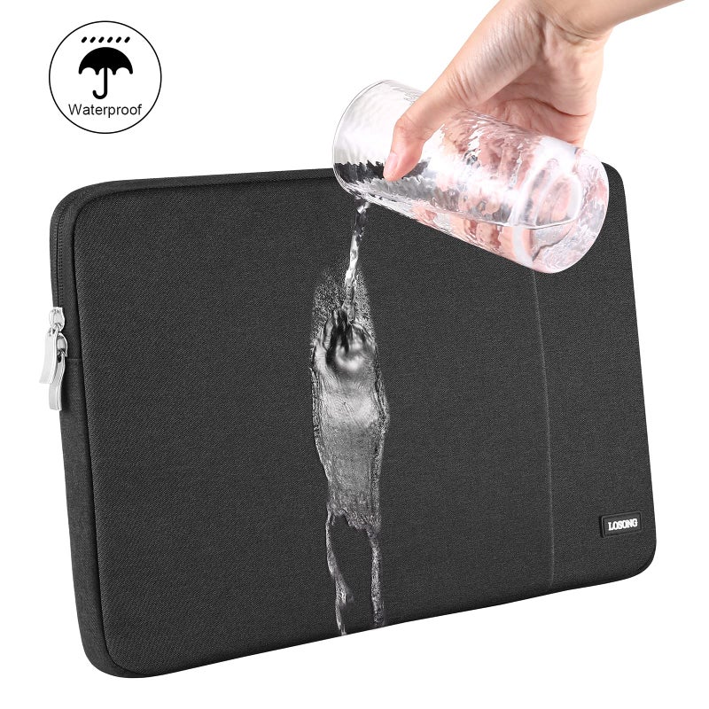 Losong Portable Monitor Case 15.6 Inch  Protective Carrying Sleeve for Most 16.1/15.6 in Portable Monitors  Water Resistant Portable Laptop Display Bag with Accessory Pocket  Size-15.3""x9.8"" Black - Image 4